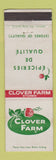 Matchbook Cover - Clover Farm Stores WEAR