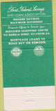 Matchbook Cover - Albany First Federal Savings GA white 30 Strike