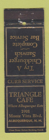 Matchbook Cover - Triangle Cafe Albuquerque NM