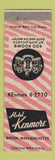Matchbook Cover - Hotel Kenmore Boston MA WEAR