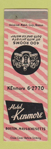Matchbook Cover - Hotel Kenmore Boston MA WEAR
