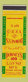 Matchbook Cover - Downey's Steak House New York City