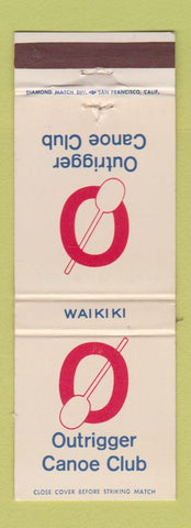 Matchbook Cover - Outrigger Canoe Club Waikiki Hawaii WEAR