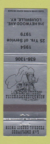 Matchbook Cover - L&N Employees Credit Union railroad Louisville KY 1979