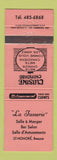 Matchbook Cover - La Tasserie Chinese Restaurant Beauce QC WEAR