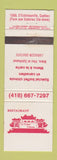 Matchbook Cover - Le Tresor Chinese Restaurant Quebec QC WEAR