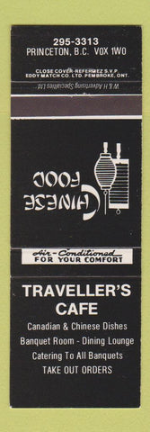 Matchbook Cover - Traveller's Cafe Chinese Princeton BC