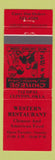 Matchbook Cover - Western Restaurant Chinese Clinton OK