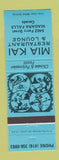 Matchbook Cover - Mia Kai Chinese Restaurant Niagara Falls ON BLUE
