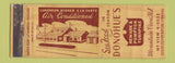 Matchbook Cover - Donohue's Restaurant Mountain View NJ WORN