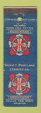 Matchbook Cover - Portland Cement Trinity Dallas Fort Worth Houston TX WEAR