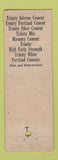 Matchbook Cover - Portland Cement Trinity Dallas Fort Worth Houston TX WEAR