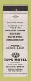 Matchbook Cover - Tops Motel Miami FL