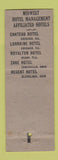 Matchbook Cover - Claridge Hotel St Louis MO