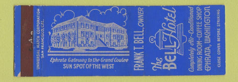 Matchbook Cover - Bell Hotel Ephrata WA