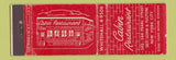 Matchbook Cover - Cabin Restaurant New York City