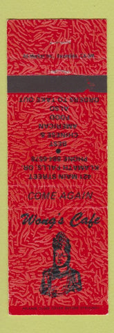 Matchbook Cover - Wong's Cafe Chinese Klamath Falls OR