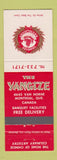 Matchbook Cover - Yangtze Chinese Restaurant Montreal QC
