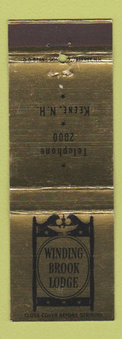 Matchbook Cover - Winding Brook Lodge Keene NH