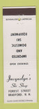Matchbook Cover - Jacquelyn's Ski Shop Bradford NH DD Bean