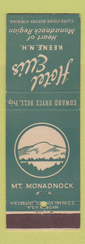 Matchbook Cover - Hotel Ellis Keene NH DD Bean Mount Monadnock