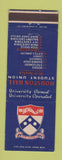Matchbook Cover - Houston Hall Student Union University of Pennsylvania PA