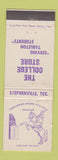 Matchbook Cover - The College Store Tarleton State College TX Stephenville