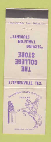 Matchbook Cover - The College Store Tarleton State College TX Stephenville