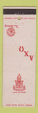 Matchbook Cover - Alpha Chi Omega Stationery Hollywood CA