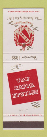 Matchbook Cover - Tau Kappa Epsilon Fraternity