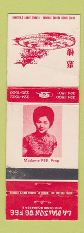 Matchbook Cover - La Maison De Fee Chinese Restaurant QC? WEAR