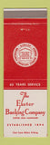 Matchbook Cover - Exeter Banking Company Exeter NH