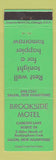 Matchbook Cover - Brookside Motel Salem NH