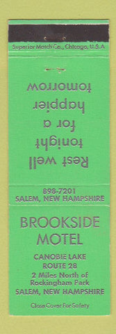 Matchbook Cover - Brookside Motel Salem NH