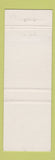Matchbook Cover - Chinese Parasol Restaurant Montreal QC WEAR