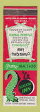 Matchbook Cover - Chungking Inn Spokane WA Chinese WEAR