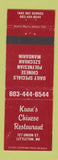 Matchbook Cover - Kuan's Chinese Restaurant Littleton NH