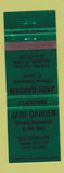 Matchbook Cover - Jade Garden Chinese Restaurant Verona PA Murrysville