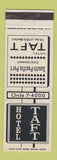 Matchbook Cover - Hotel Taft New York City South Pacific Port