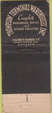Matchbook Cover - Thompson Termial Warehouse Chicago IL WEAR 21 Feature