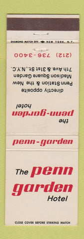 Matchbook Cover - Green Garden Hotel New York City