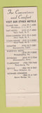 Matchbook Cover - Green Garden Hotel New York City