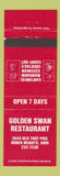 Matchbook Cover - Golden Swan Chinese Restaurant Huber Heights OH