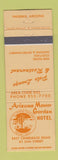 Matchbook Cover - Arizona Manor Garden Hotel Phoenix AZ TAN