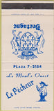 Matchbook Cover - Le Pecheur Le Moal's Restaurant New York City 30 Strike