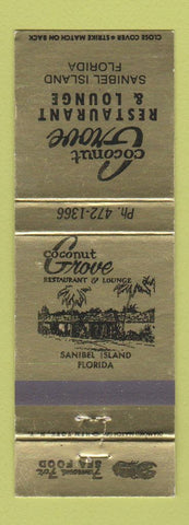 Matchbook Cover - Coconut Grove Restaurant Lounge Sanibel Island FL