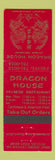 Matchbook Cover - Dragon House Chinese Restaurant Euclid OH