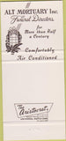 Matchbook Cover - Alt Mortuary Grand Rapids MI 30 Strike
