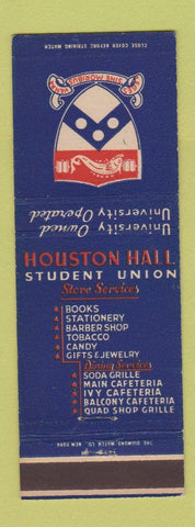 Matchbook Cover - Houston Hall Student Union University of Pennsylvania PA