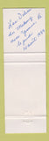 Matchbook Cover - La Cuisine de Szechuan Chinese Montreal QC